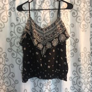 American Eagle Smocked Hem Tank